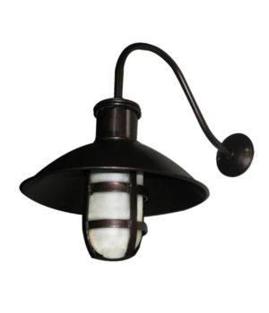METAL DOME SWAN WALL BRACKET WITH SPECIAL LIGHT COVER
