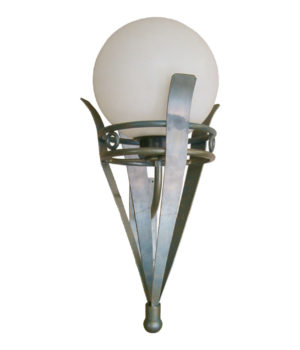SPIKE SHORT WALL LIGHT WITH POLY SPHERE