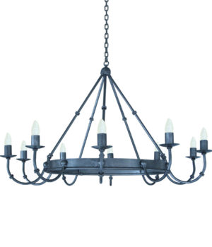 SHIVAL 10 LIGHT CHANDELIER WITH CANDLE SLEEVES